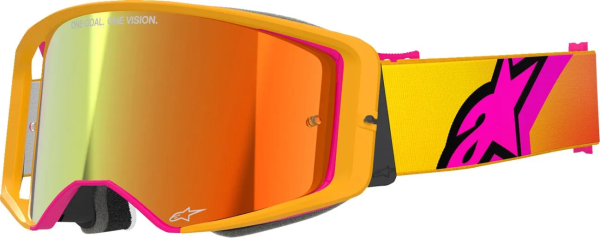 Alpinestars Supertech Corp Abs Vision sárga/rózsaszín szemüveg, EGY MÉRET, 1, nordicamoto.ro