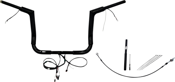 Plug & Play Ez Install 1-1/2(r) Flat Top Handlebar Kit Black, 2, nordicamoto.ro