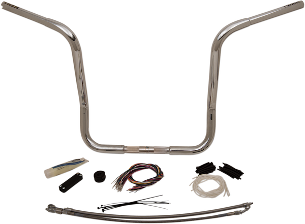 1-1/4(r) Ez Install Round Top Handlebar Kit Silver, 2, nordicamoto.ro