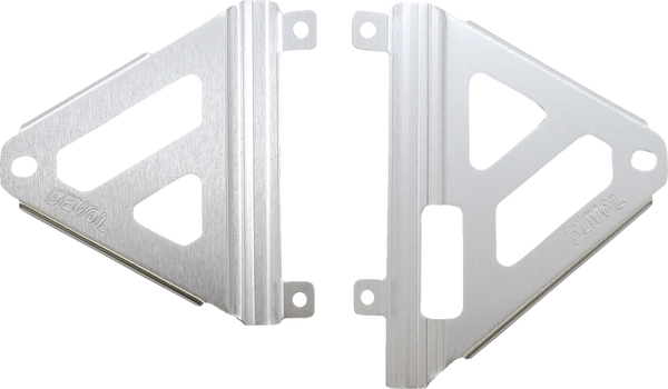 Radiator Race Braces Brushed Aluminum, 2, nordicamoto.ro