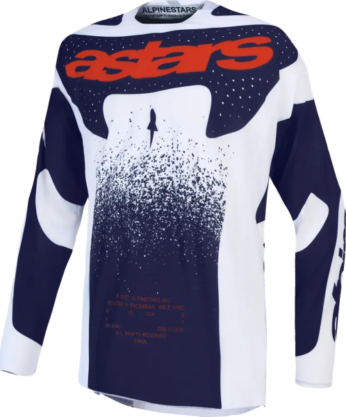 Alpinestars Techstar Swan póló, lila/szürke/piros, S-es méret, 1, nordicamoto.ro