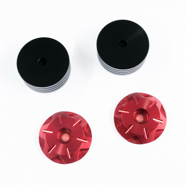 Capete Ghidon Moto Aluminiu CNC Roșu CFMOTO, 7, nordicamoto.ro