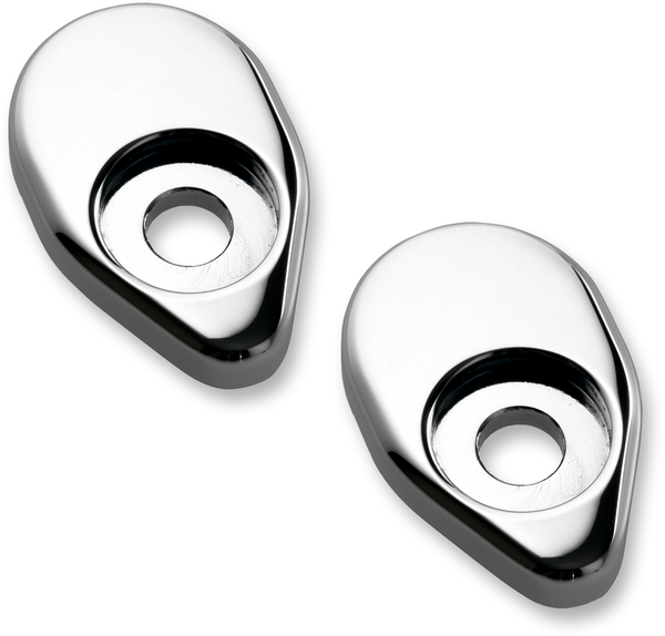 Rear Turn Signal Adapter Plates Chrome, 1, nordicamoto.ro