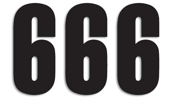 Three Series Numbers Black, 3, nordicamoto.ro
