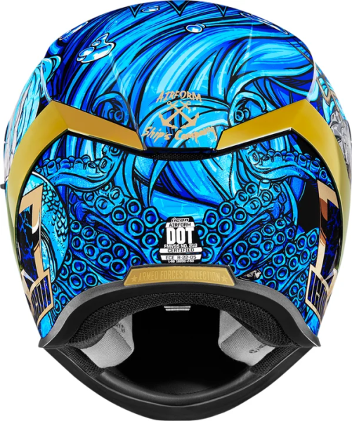 Casca Icon Airform™ Ships Company Black/Blue/Gold XL, 8, nordicamoto.ro