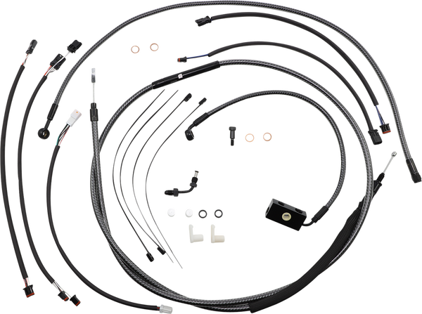 Karbonfibr Designer Handlebar Installation Kit Silver, 1, nordicamoto.ro