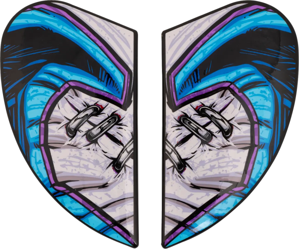 Airframe Pro Helmet Side Plates Blue, Gray  ONE SIZE, 1, nordicamoto.ro