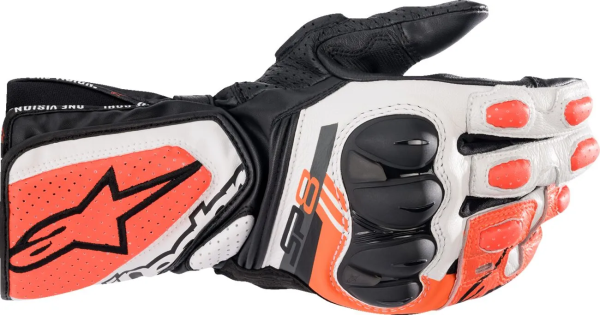 Alpinestars SP-8 V3 kesztyű, fekete/fehér/fluoreszkáló piros, 4XL, 1, nordicamoto.ro