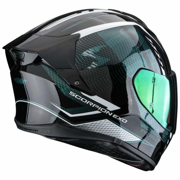 SCORPION EXO-530 AIR THERAS S teljes arcú sisak – Fekete/Kaméleon/Fehér, 9, nordicamoto.ro