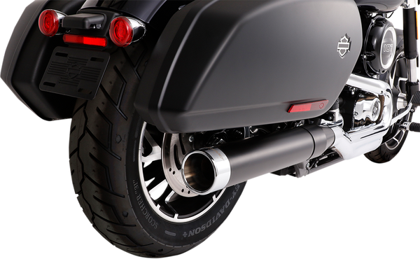 Muffler Slip-on 4(r) For Softail Sport Glide Black, 2, nordicamoto.ro