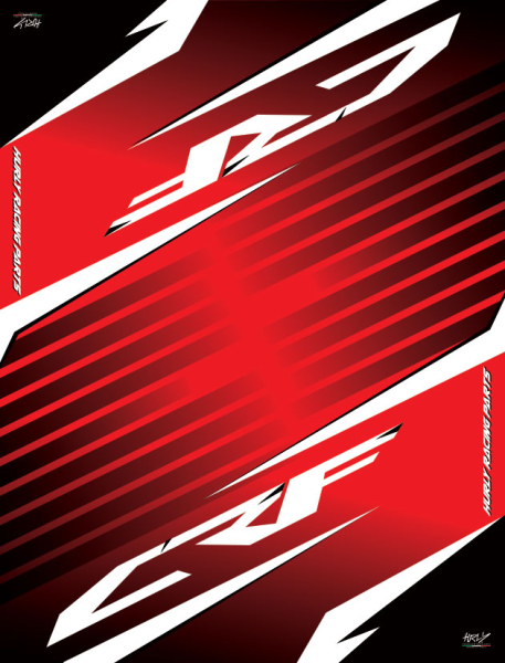 Mat 160x210 Crf Black, Red, White, 1, nordicamoto.ro