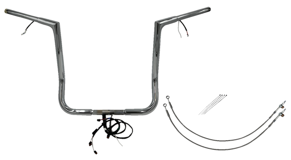 Plug & Play Ez Install 1-1/4(r) Flat Top Handlebar Kit Silver, 1, nordicamoto.ro