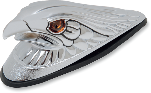 Eagle Head Front Fender Ornament Chrome, 1, nordicamoto.ro