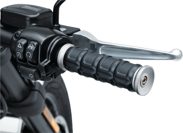 Dillinger Handlebar Grips Silver, 1, nordicamoto.ro