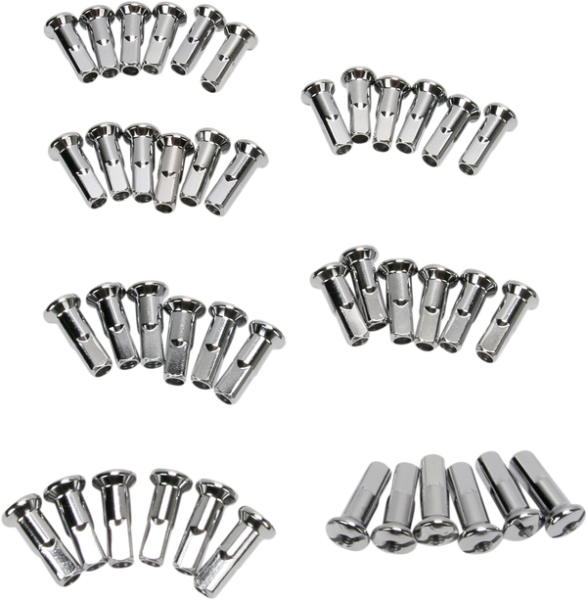 Replacement Nipples For Spoke Set Silver, Chrome, 1, nordicamoto.ro