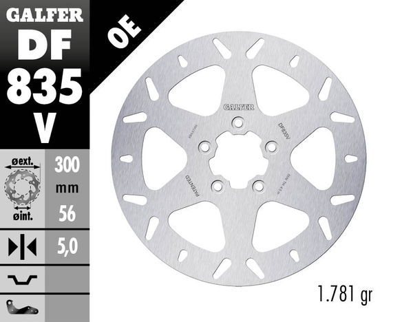 Brake Rotor Fixed Round Silver, 1, nordicamoto.ro