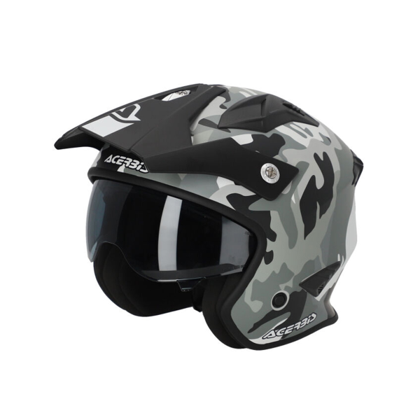 Casca Jet Acerbis Aria 22-06 Camo/Maro M, 6, nordicamoto.ro