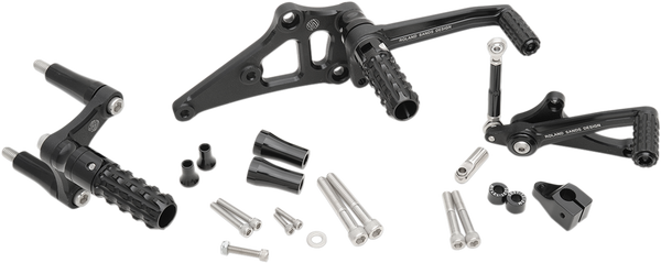 Sportster Rearsets Black, 1, nordicamoto.ro