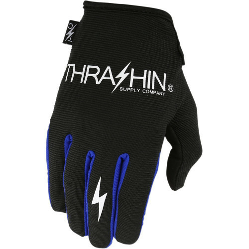 Thrashin Stealth fekete/kék textil kesztyű, XXL, 2, nordicamoto.ro