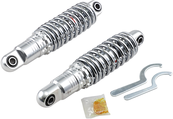 Premium Ride-height Adjustable Shocks Black, Chrome, 1, nordicamoto.ro