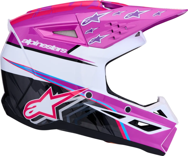 Alpinestars SM3 Falcon gyermek sisak, lila/fehér/rózsaszín, M-es méret, 4, nordicamoto.ro