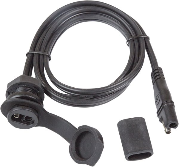 Weatherproof Sae Thin Panel Mount Socket O-40 Black, 1, nordicamoto.ro