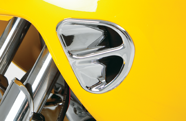 Fairing Air Intake Accent Grille Chrome, 1, nordicamoto.ro