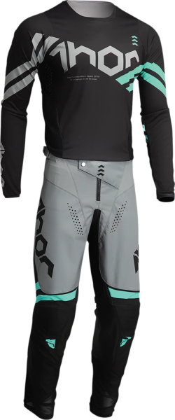 Tricou copii Thor Pulse Cube Black/Mint 2XS, 1, nordicamoto.ro
