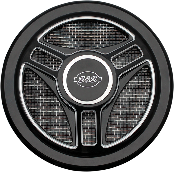 Stealth Air Cleaner Cover Black, 3, nordicamoto.ro