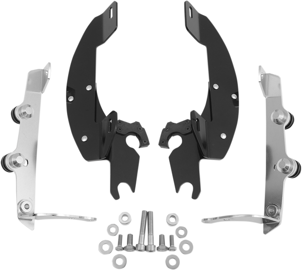 Fats/slim Windshield Trigger-lock Complete Mount Kit Black, 1, nordicamoto.ro