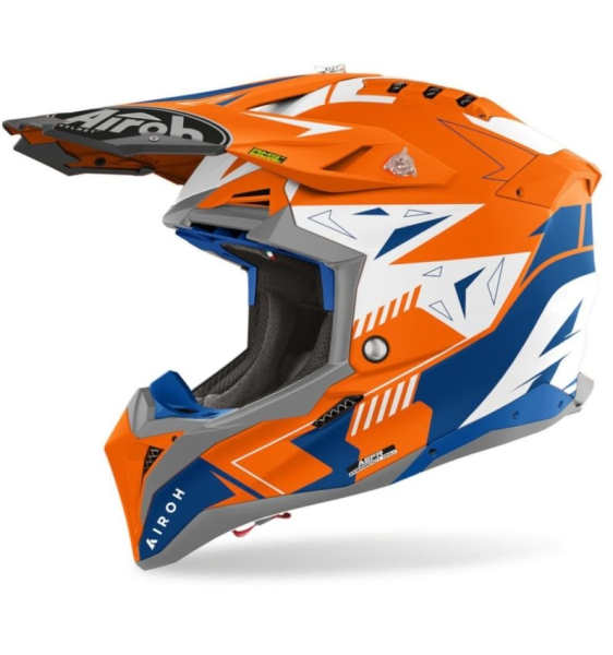 Casca Airoh Aviator 3 Spin Orange Fluo Matt M, 2, nordicamoto.ro