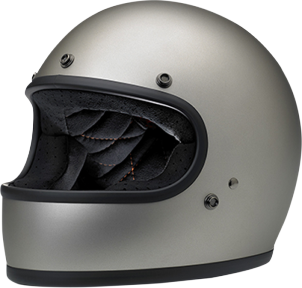 Gringo Full Face Helmet Flat Titanium 2x-large Gray, Off-white, Silver 2XL, 1, nordicamoto.ro