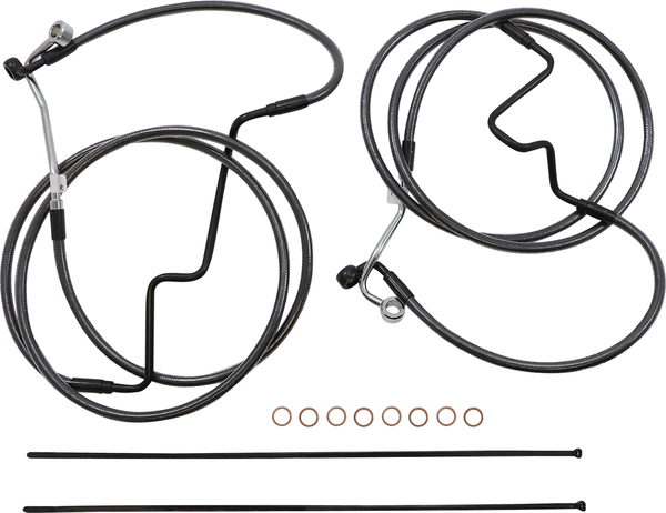 Black Pearl Designer Handlebar Installation Kit Black, 5, nordicamoto.ro