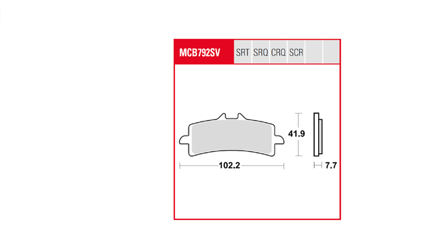 Trq Brake Pad Sintered Race, 1, nordicamoto.ro