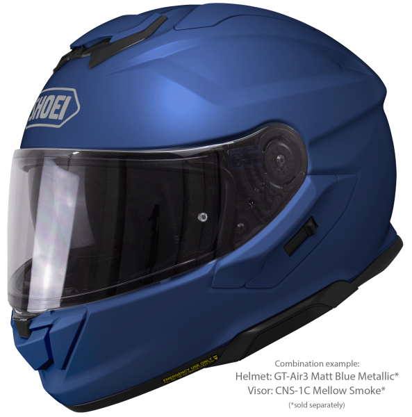 SHOEI GT-AIR3 teljes arcú sisak, matt metálkék, L-es méret, 5, nordicamoto.ro