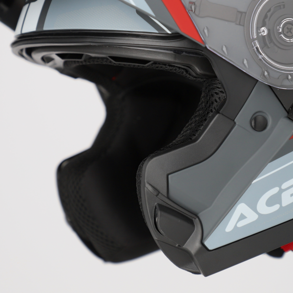 Acerbis Serel 22.06 sisak, szürke/piros, 2, nordicamoto.ro