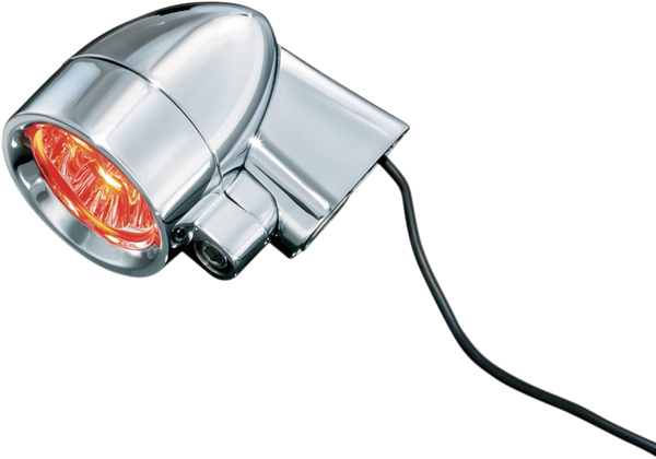 Super-bright Led Silver Bullets With Short Fender Strut Mounts Red, 2, nordicamoto.ro