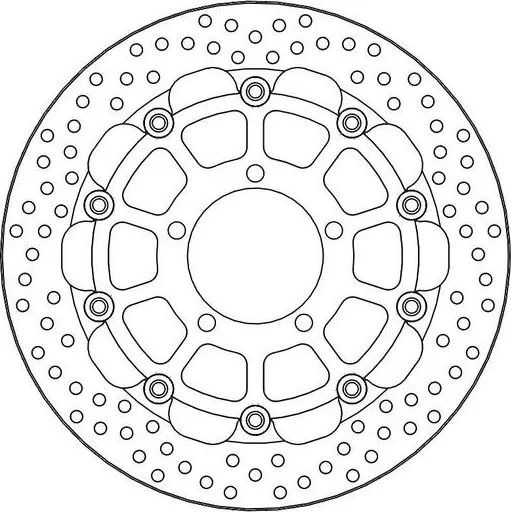 Halo sorozatú úszó versenyrotor, rozsdamentes acélból, 1, nordicamoto.ro