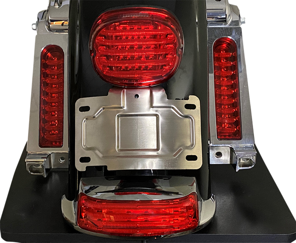 License Plate Frame Mounts Chrome, 1, nordicamoto.ro