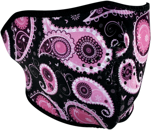 Half Mask Purple Paisley Purple, 1, nordicamoto.ro