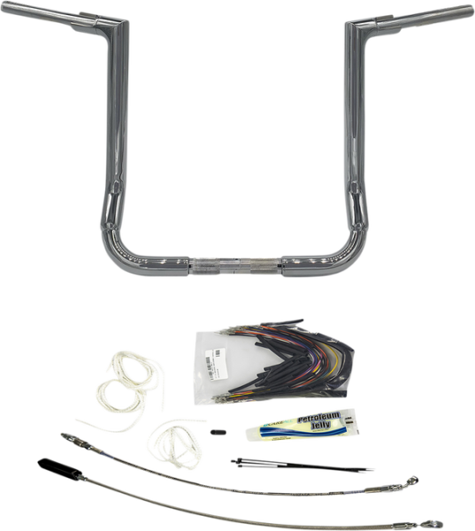 1-1/2(r) Ez Install Flat Top Handlebar Kit Silver, 1, nordicamoto.ro