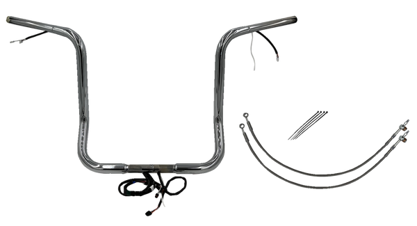 Plug & Play Ez Install 1-1/4(r) Round Top Handlebar Kit Silver, 3, nordicamoto.ro