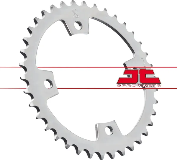 JT SPROCKETS Acél hátsó lánckerék, természetes felületű, 2, nordicamoto.ro