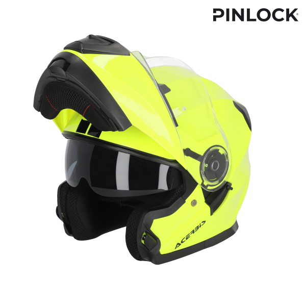 Acerbis Serel 22-06 felnyitható sisak, fluoreszkáló sárga, S-es méret, 1, nordicamoto.ro