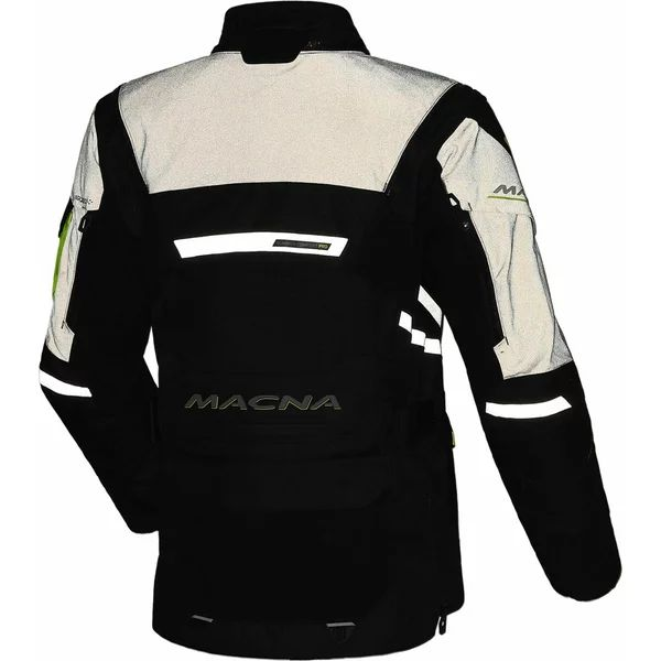 MACNA FLEXODUS Night Eye™ L női vízálló túra-/kalanddzseki – Fekete Night Eye/Fluo sárga, 6, nordicamoto.ro