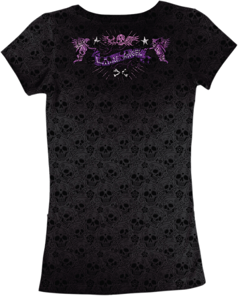 Women's Day Of The Dead Gun T-shirt Black L +, 1, nordicamoto.ro