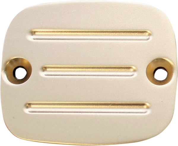Master Cylinder Cover With Milled Lines Brass, 1, nordicamoto.ro