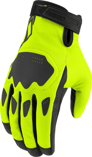 Manusi Icon Hooligan™ CE Hi-Vis Yellow XL, 1, nordicamoto.ro