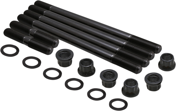 Cylinder Stud And Nut Kit Black, 1, nordicamoto.ro