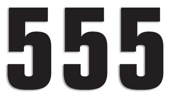 Two Series Numbers Black, 1, nordicamoto.ro